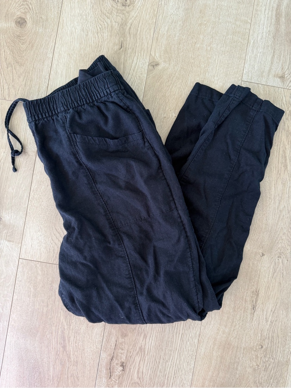 Old Navy Black Women’s Drawstring Linen Pants